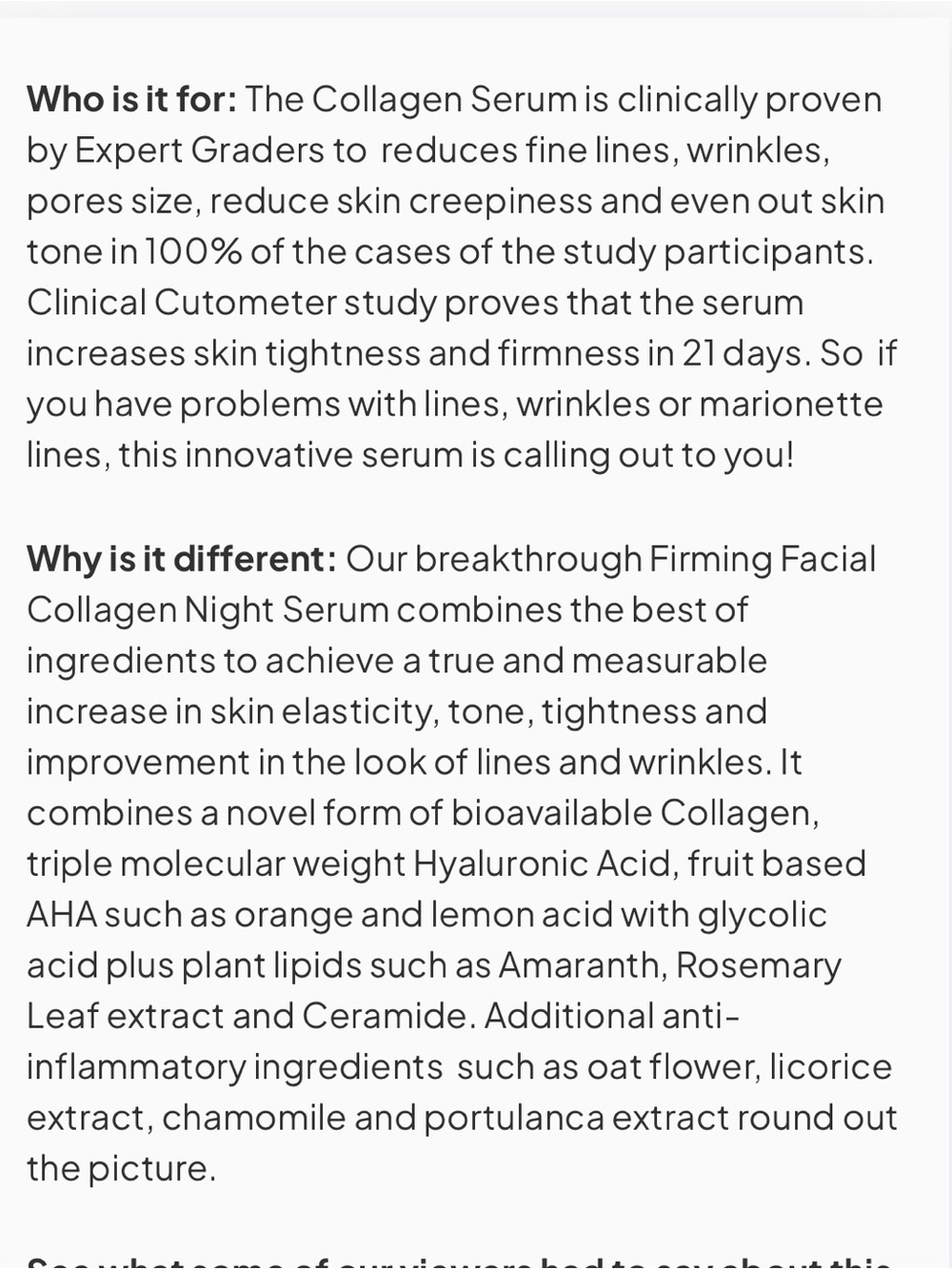 Dr. Denese. Super Size. Firming Facial Collagen Night Serum. 3.4oz/100ml - Picture 5 of 12